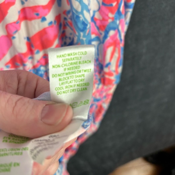 EUC Lilly Pulitzer Tala Romper in Blue Bay Pop Pop Sz XL - Picture 14 of 15